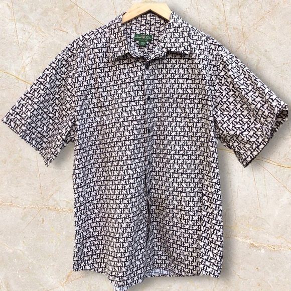 David Taylor Collection Men's Button Down Shirt Retro Design Short Sleeve - Picture 1 of 5